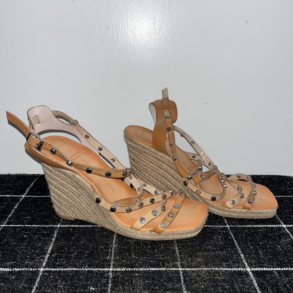 Dolce Vita Maxton Espadrille Wedge Sandal, Tan, Size 9